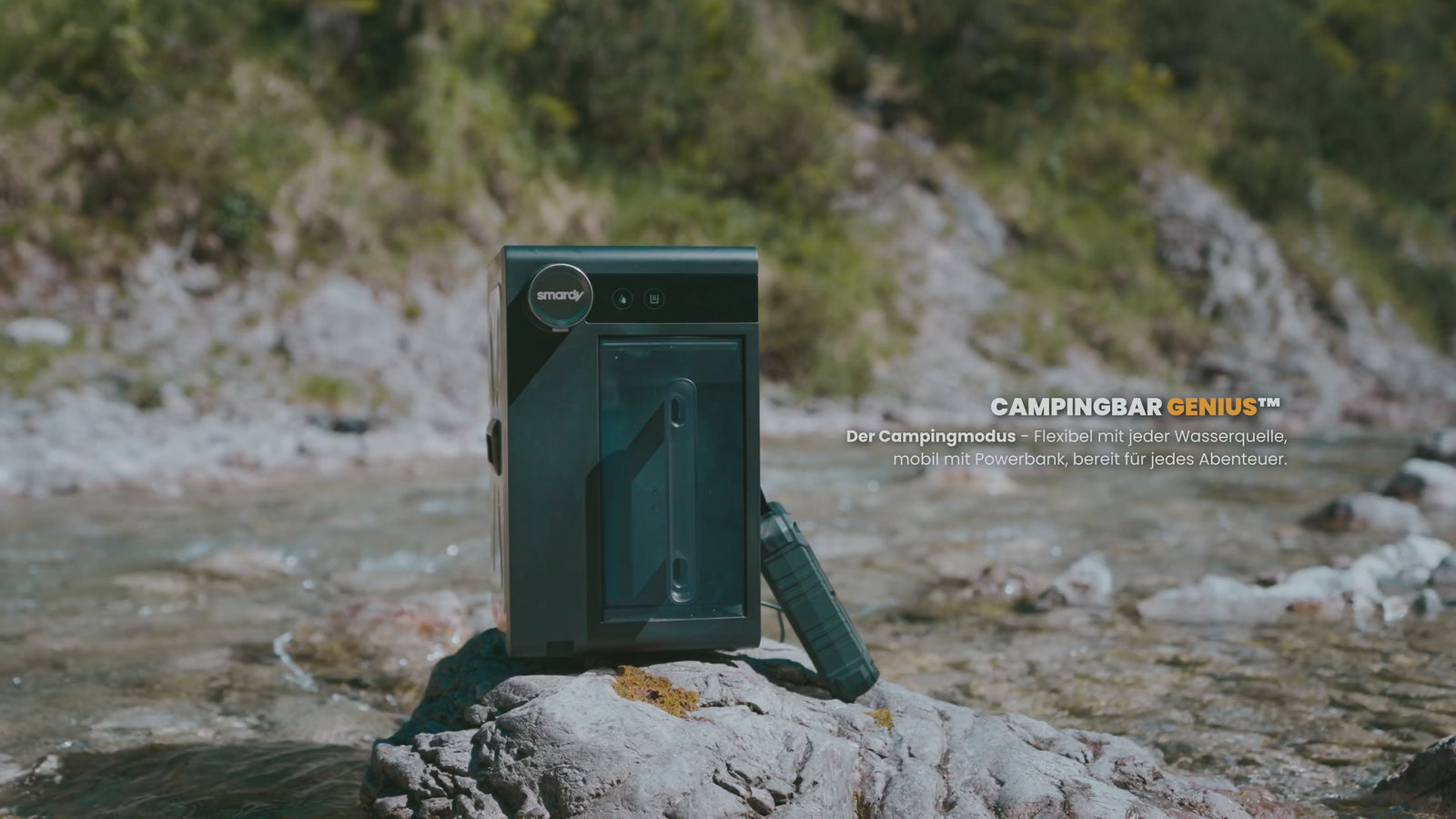 Videoanleitung CampingBar genius Campingmodus  am Ufer